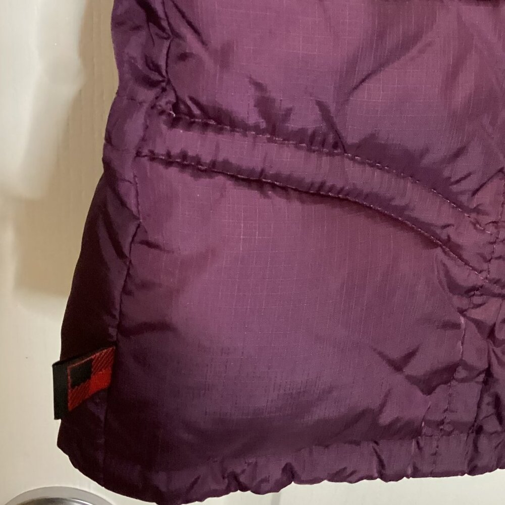 Woolrich Women's Quilted Puffer Vest Dark Wineberry Full Zip Size L Pockets Warm - Picture 7 of 9